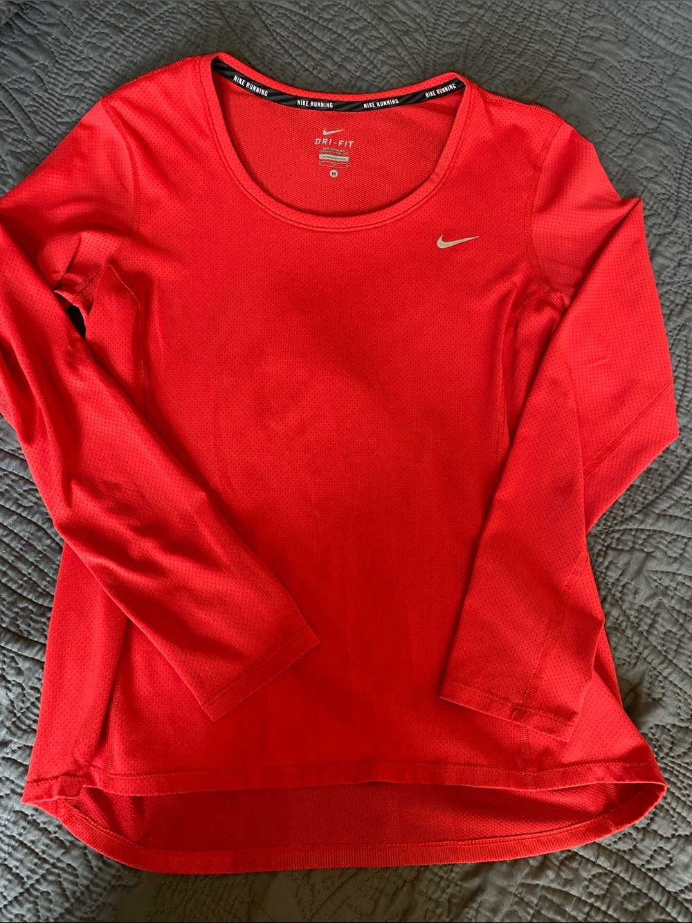 Nike Women's Long Sleeve Dri-FIT Top - Red